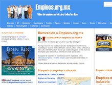 Tablet Screenshot of empleos.org.mx